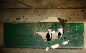 Tears, devastation as Gaza children back to school