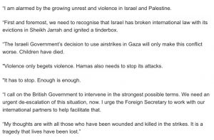 Liberal Democrat statement on the current situation in Palestine