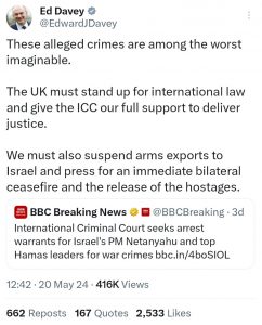 Ed Davey: The UK must give the ICC our full support